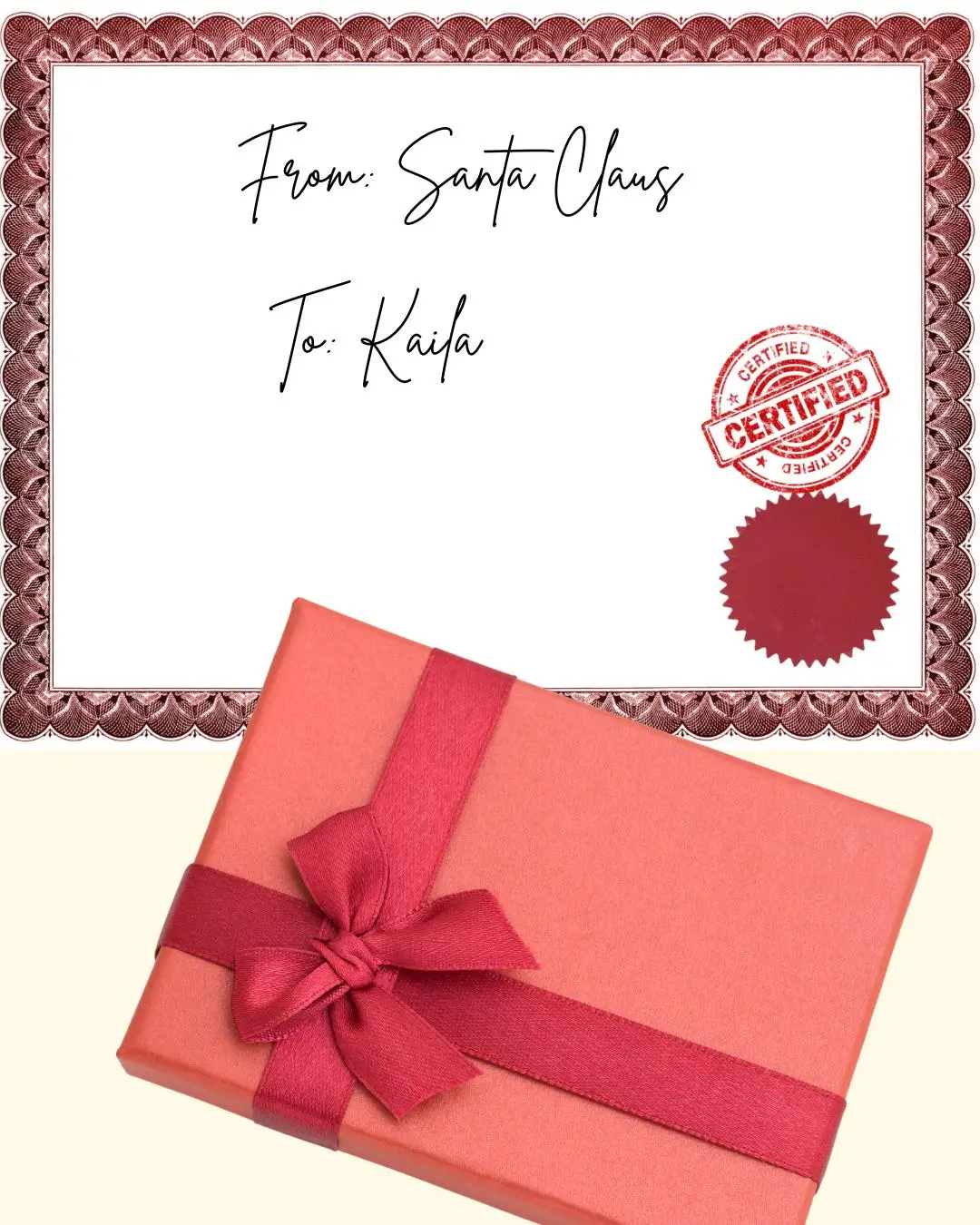 Santa's Certificate